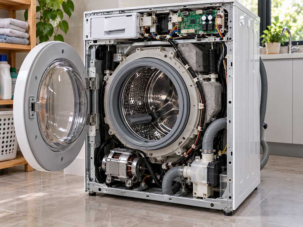 Cấu tạo máy giặt gồm những bộ phận nào? Chức năng từng bộ phận