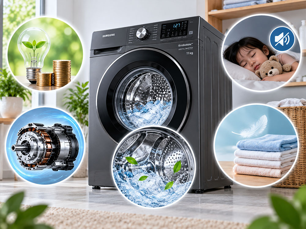 Ưu điểm của máy giặt Inverter