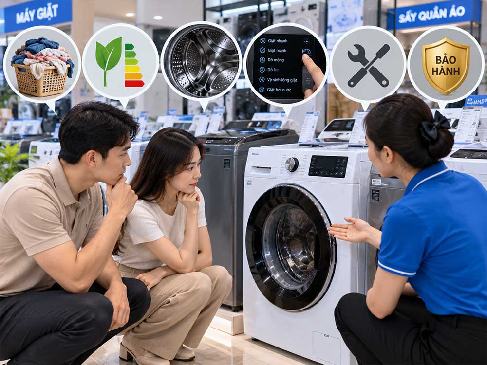 Máy giặt là gì? Có mấy loại máy giặt?