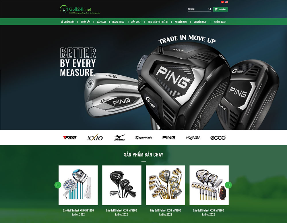 Thiết kế website Golf